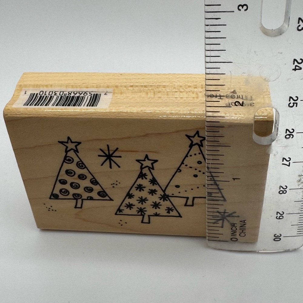 Three Trees Rubber Stamp - Picture 5 of 6